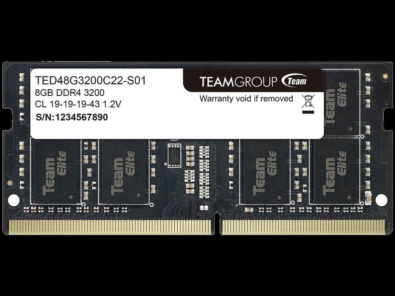 8GB DDR4 3200 Team Elite Sodim