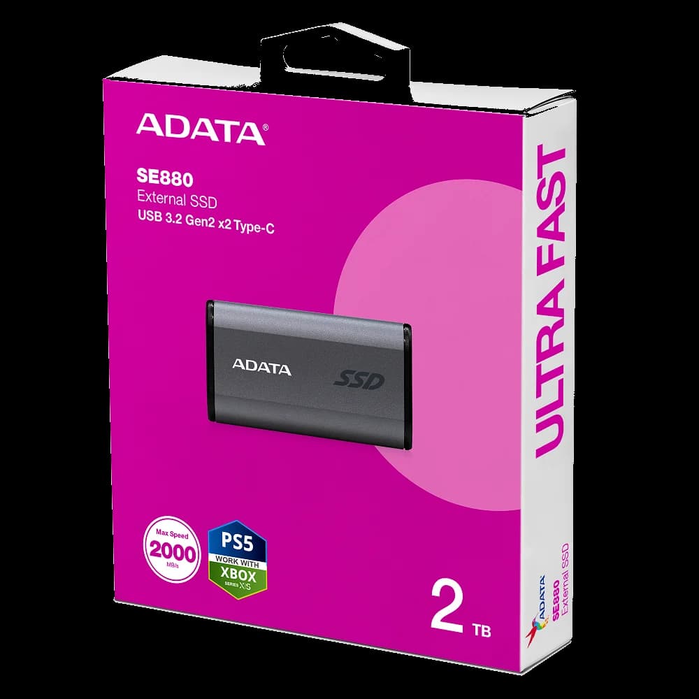 Adata EXT SSD SE880 2T Gray