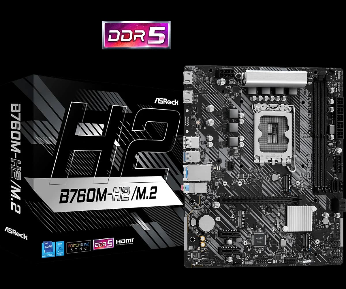 Asrock B760M-H2/M.2 /D5/1700