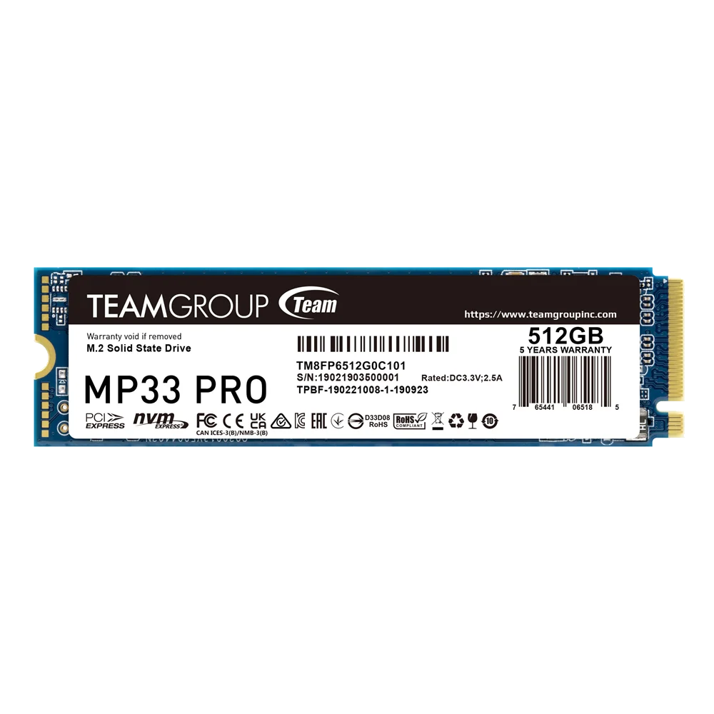 Team SSD MP33 PRO 512 M2 Pci-e