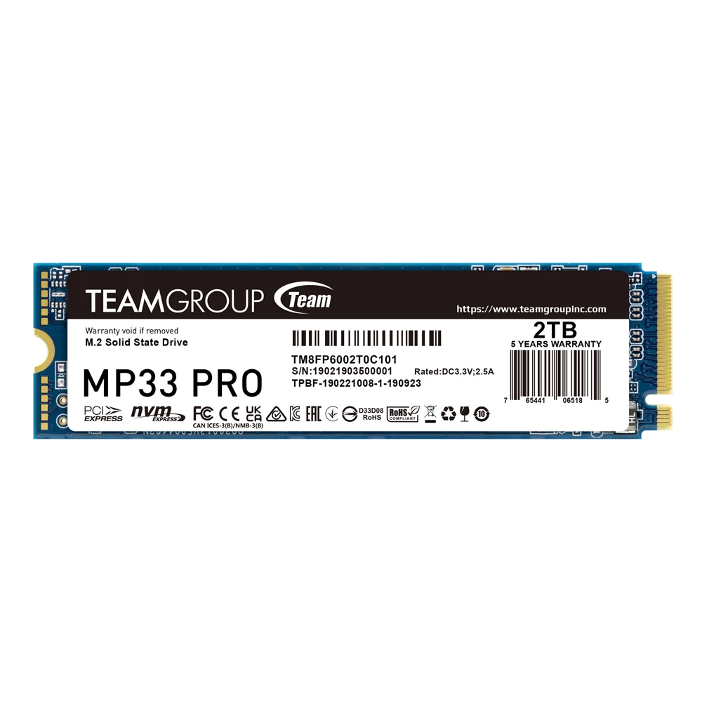 Team SSD MP33 PRO 2TB M2 Pci-e