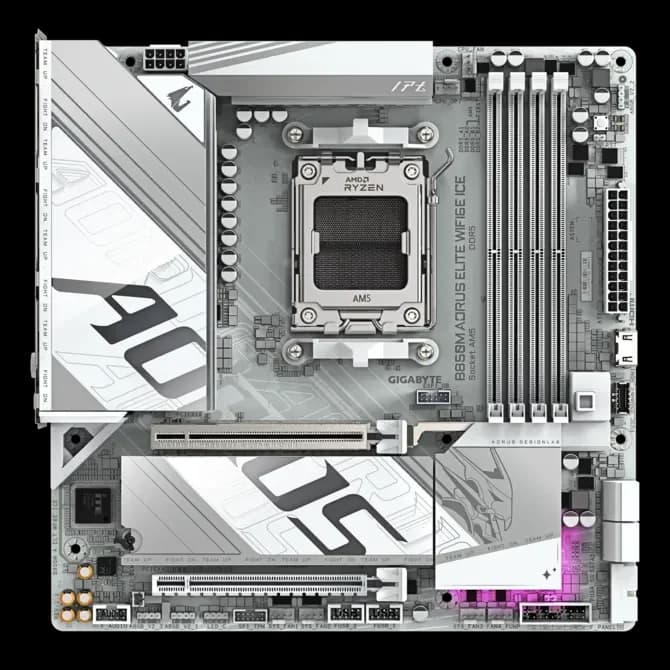 GB B850M Aorus Elite WF6E ICE